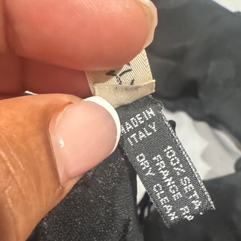 Calvin Klein Black Floral Scarf - Picture 8 of 9